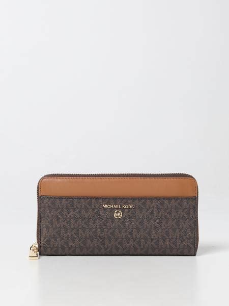 dark brown michael kors wallet|michael kors rfid wallet.